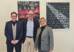 From left Alberto Santinello (CEO Pasa), Massimo Fregonese (CEO Cytech), Federica Pasato (President Pasa)
